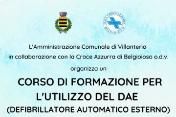 CORSO DI FORMAZIONE PER L&#39;UTILIZZO DEL DAE